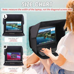 Túi đựng laptop 16 inch có màn che nắng gấp gọn chống chói và bảo vệ riêng tư dùng ngoài trời, 16 inch