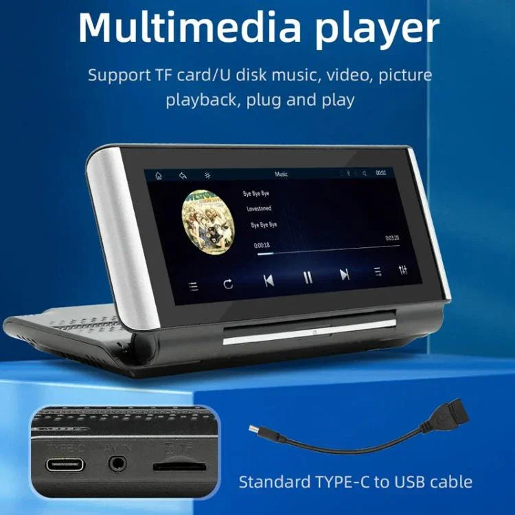Đầu phát MP5 ô tô Bluetooth 6.86 inch gập được, hỗ trợ MirrorLink/CarPlay/Android Auto, B5370, B5370 + camera lùi 4 đèn LED, B5370 + camera lùi 8 đèn LED, B5370 + camera lùi 12 đèn LED