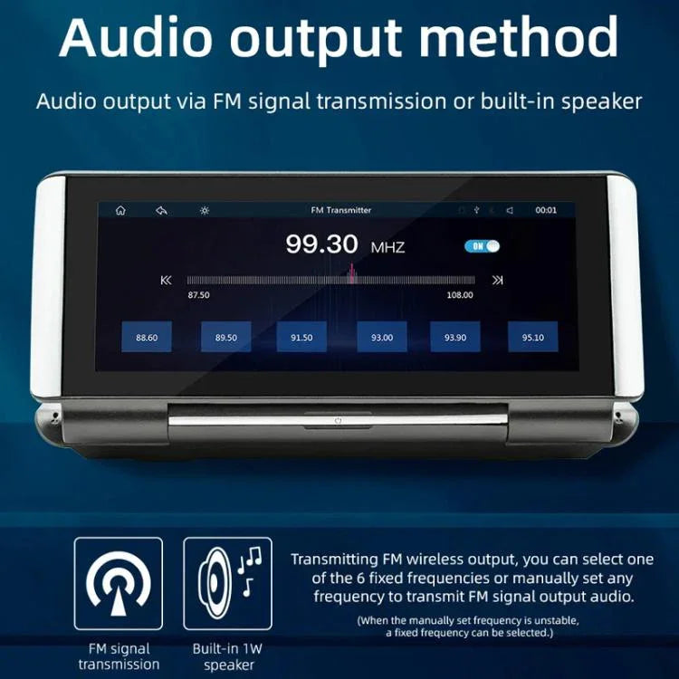 Đầu phát MP5 ô tô Bluetooth 6.86 inch gập được, hỗ trợ MirrorLink/CarPlay/Android Auto, B5370, B5370 + camera lùi 4 đèn LED, B5370 + camera lùi 8 đèn LED, B5370 + camera lùi 12 đèn LED