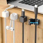 18 Chiếc / Gói Kẹp Tổ Chức Cáp Từ Tính Kẹp Dây Dán Giữ Dây Cho Quản Lý Bàn Làm Việc
