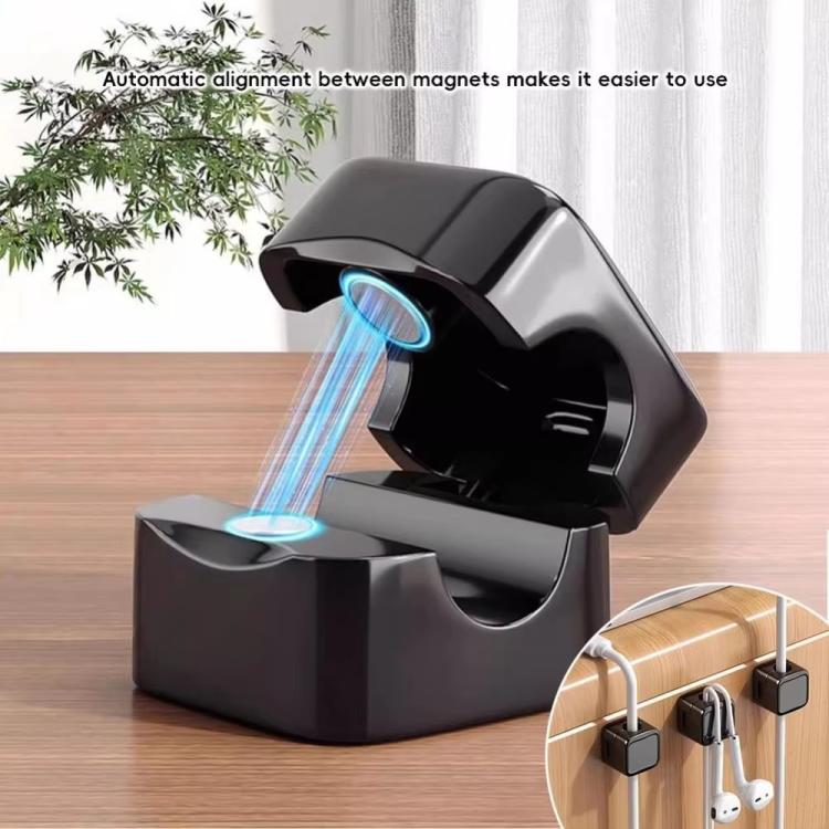 18 Chiếc / Gói Kẹp Tổ Chức Cáp Từ Tính Kẹp Dây Dán Giữ Dây Cho Quản Lý Bàn Làm Việc