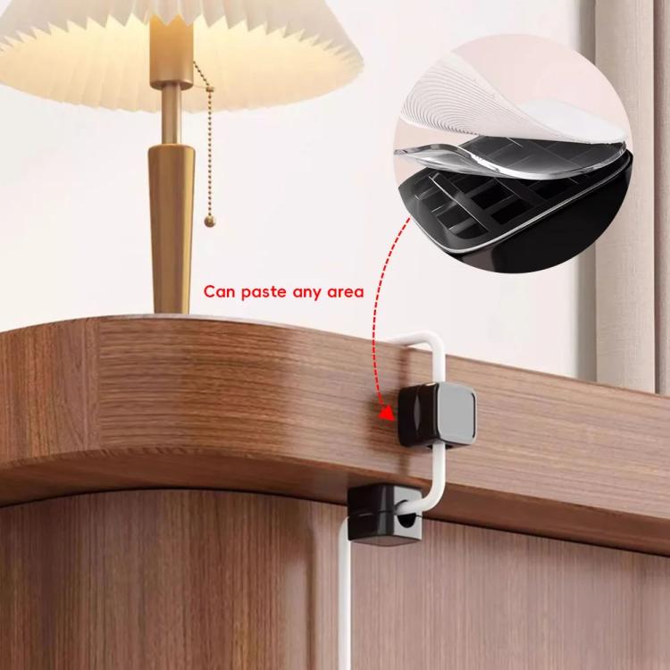 18 Chiếc / Gói Kẹp Tổ Chức Cáp Từ Tính Kẹp Dây Dán Giữ Dây Cho Quản Lý Bàn Làm Việc