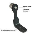 Bộ chuyển đổi chân máy ống nhòm L-shaped bằng kim loại cho nhiếp ảnh, ổn định ống nhòm