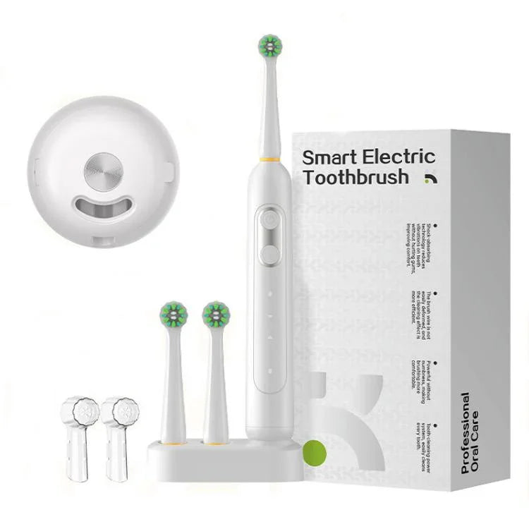 Bàn chải điện sạc cho người lớn, 4200 vòng/phút, chống nước IPX8, sạc cảm ứng, màu trắng tiệt trùng, đen tiệt trùng, trắng thường, đen thường