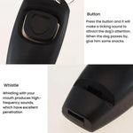 Bộ Huấn Luyện Thú Cưng 2 Trong 1: Clicker Và Còi Huấn Luyện Kèm Dây Đeo Tay Dài