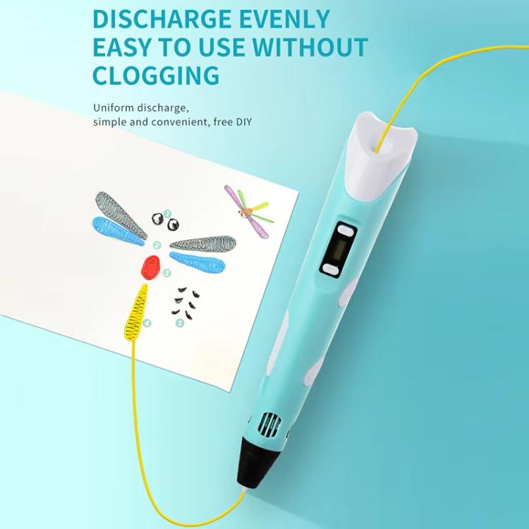 Bộ bút in 3D cầm tay với 20 màu sợi PLA, bảng vẽ, đế, kéo, bảo vệ ngón tay, sách nghệ thuật & phụ kiện, phích cắm Mỹ, phích cắm Anh, phích cắm EU
