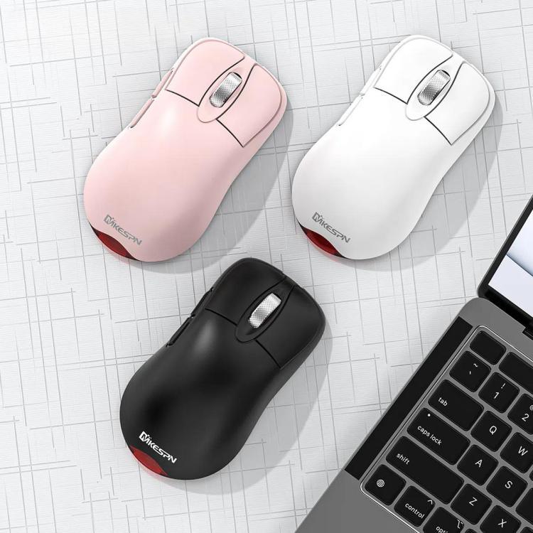 Chuột chơi game không dây ba chế độ 24000 DPI, 6 chế độ đèn RGB, có thể sạc lại, lập trình macro, màu đen, trắng, hồng, sạc không dây màu đen, sạc không dây màu trắng, sạc không dây màu hồng