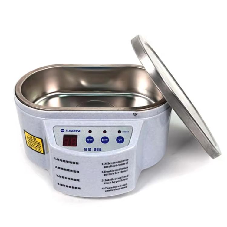 SUNSHINE 968 Mini Jewellery Glasses Cleaner Ultrasonic Cleaner, EU Plug, US Plug