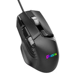 Chuột chơi game có dây MKESPN X13 RGB tốc độ đầy đủ 12400 DPI 10 phím, bánh xe cuộn kép, lập trình macro, X13