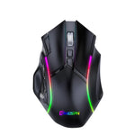 Chuột chơi game không dây MKESPN W605 ba chế độ 24000 DPI 12 phím tùy chỉnh macro, W605