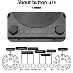 Máy karaoke hộp gỗ SDRD với hệ thống loa tích hợp mic đôi không dây, hỗ trợ USB/Thẻ TF