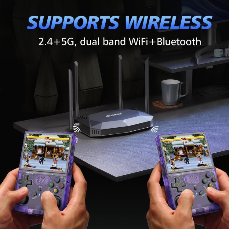 Máy chơi game cầm tay WiFi hai băng tần R36XX màn hình IPS HD Mipi 3.5 inch mã nguồn mở Linux OS, bộ nhớ 64G, 128G