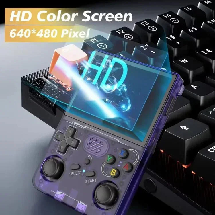 Máy chơi game cầm tay WiFi hai băng tần R36XX màn hình IPS HD Mipi 3.5 inch mã nguồn mở Linux OS, bộ nhớ 64G, 128G