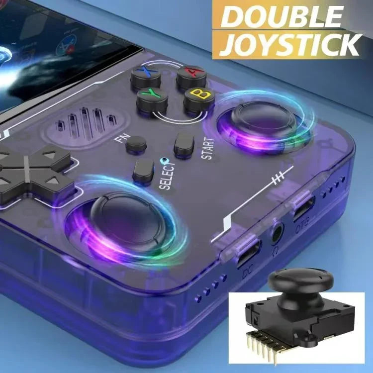 Máy chơi game cầm tay WiFi hai băng tần R36XX màn hình IPS HD Mipi 3.5 inch mã nguồn mở Linux OS, bộ nhớ 64G, 128G