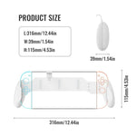 Tay cầm chống trượt công thái học cho Nintendo Switch 2 / Switch / Switch OLED, JYS-NS2297 Đen, JYS-NS2297 Trắng
