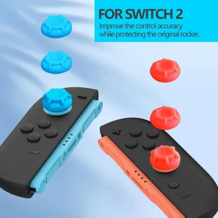 Bộ 6 nắp bảo vệ nút cần điều khiển silicone cho Nintendo Switch 2
