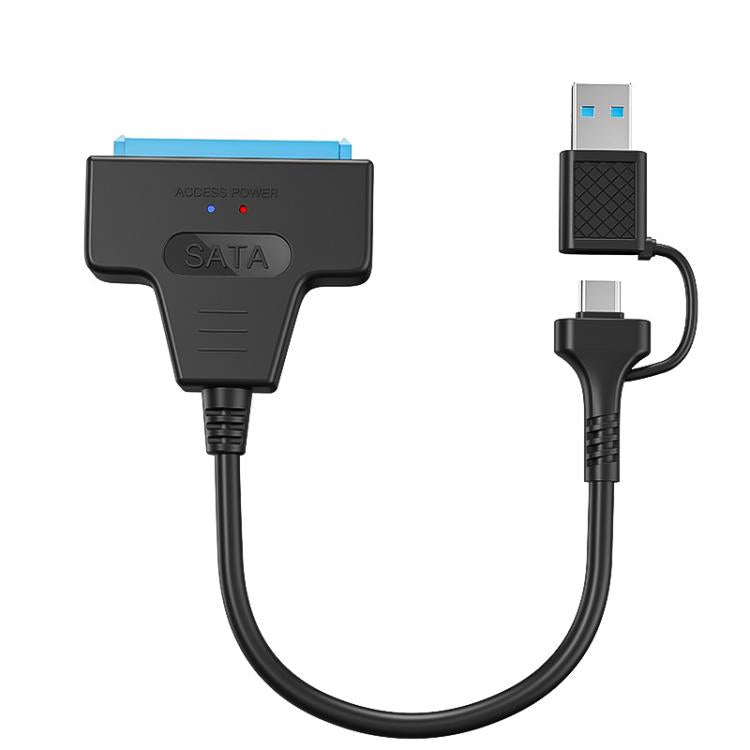 Cáp chuyển đổi USB 3.0/USB-C sang SATA 22 chân cho ổ cứng HDD/SSD laptop 2.5 inch, dài 25cm