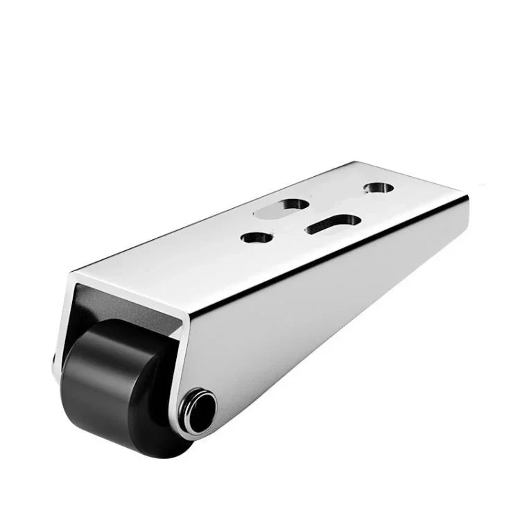 Bánh xe ròng rọc gắn bên/đứng cho di chuyển đồ nội thất và cửa trượt chống võng, màu bạc, màu cam