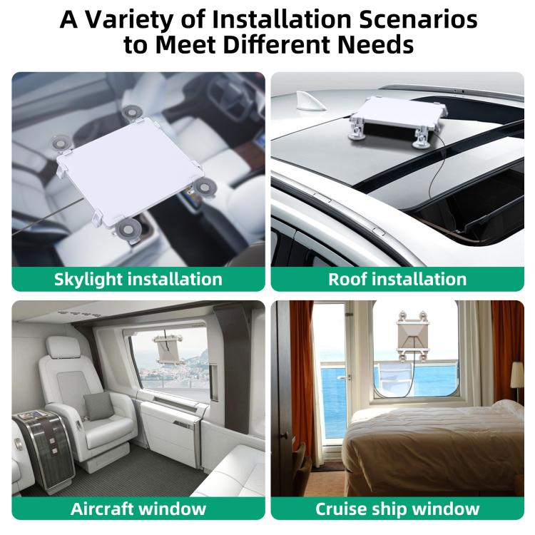 For Starlink Mini Car Sunroof Front Window Rear Window Glass Suction Cup Bracket, 2023BS