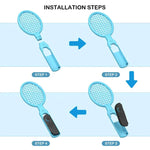 Bộ dụng cụ thể thao tay cầm chuyển động vợt tennis cho bộ điều khiển Joy-Con Nintendo Switch 2, Vợt tennis