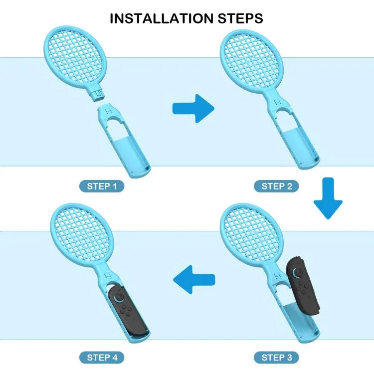 Bộ dụng cụ thể thao tay cầm chuyển động vợt tennis cho bộ điều khiển Joy-Con Nintendo Switch 2, Vợt tennis