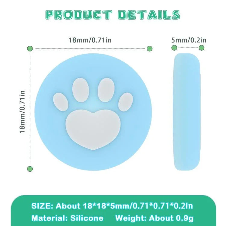 Bộ 2 cặp nắp bảo vệ nút ngón cái silicone in hình móng vuốt cho bộ điều khiển Joy-Con Nintendo Switch 2