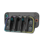 Dock sạc gắn tường cho Nintendo Switch 2 JoyCon với đèn RGB, HBS-2807