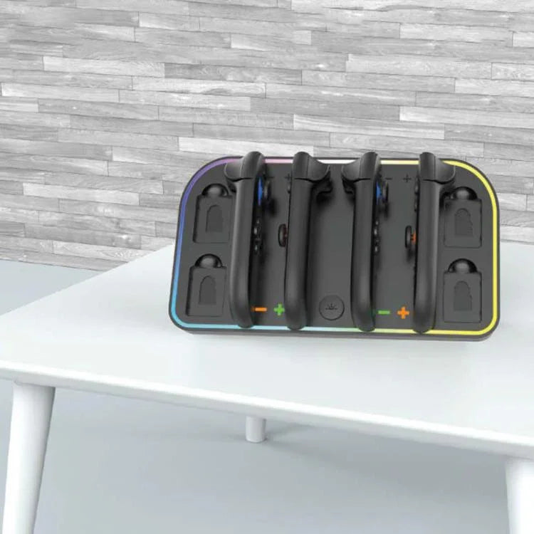 Dock sạc gắn tường cho Nintendo Switch 2 JoyCon với đèn RGB, HBS-2807