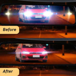 Car Interior Rearview Mirror Anti-Glare Film Large Size Anti-Reflective Film, Inverted Triangle 50x200mm, Oval 50x200mm, Inverted Triangle 55x250mm, Inverted Triangle 65x250mm