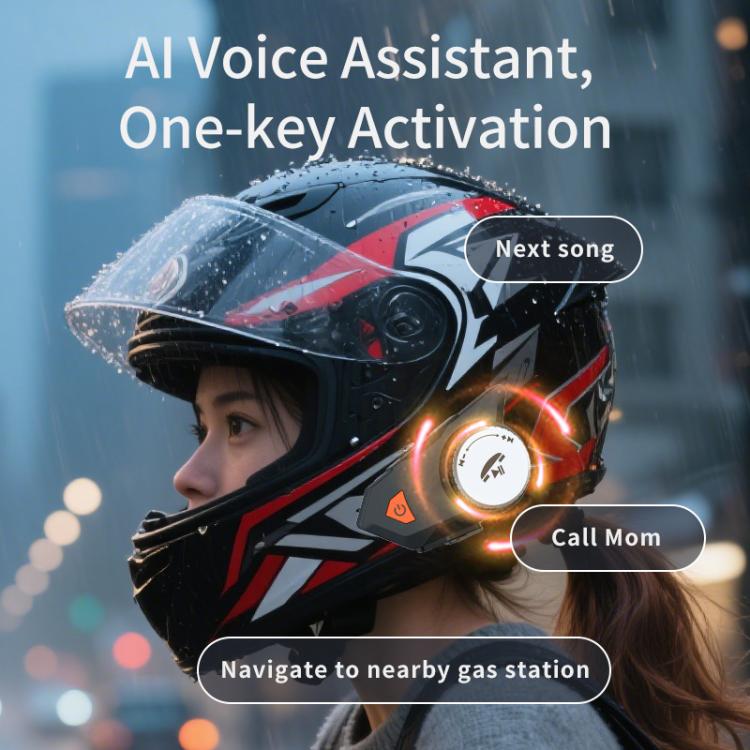 Tai nghe Bluetooth mũ bảo hiểm xe máy M9 chống nước IPX6, trả lời tự động, âm thanh HD cho người lái/giao hàng/đàm thoại nhóm, M9