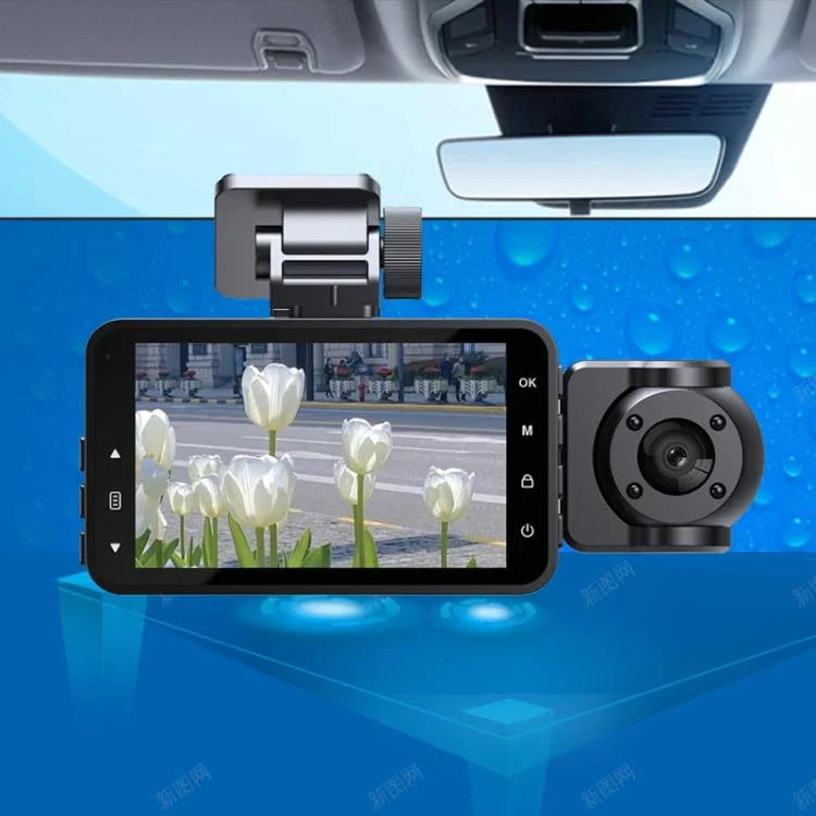 Máy ghi hình lái xe kết nối XWIFI 1080P HD hồng ngoại nhìn ban đêm, ghi hai kênh, ghi ba kênh