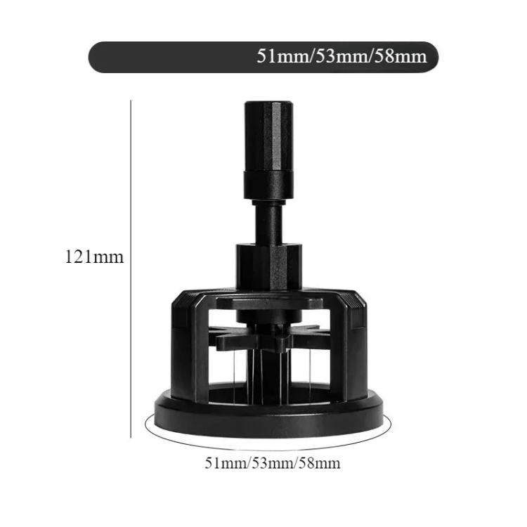 Rotating Magnetic WDT Tool for Espresso Adjustable Height Coffee Needle Distributor Coffee Grounds Fluffing Tool, 51mm, 53mm, 58mm