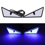 2pcs Motorcycle License Plate Screw Light Modifications Universal Decorative Car Lights, Triangle Light Blue, Triangle Light Red, Triangle Light Green, Semicircular Light Blue, Semicircular Light Red, Semicircular Light Green