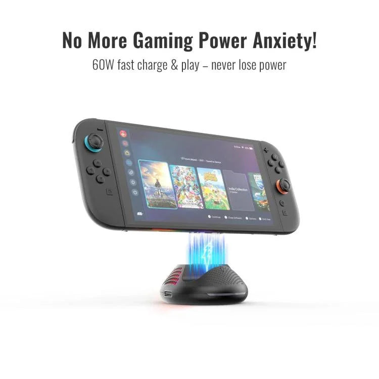 Dock TV 4K 60Hz 5 trong 1 JYS cho Nintendo Switch 2 kèm cổng Ethernet Gigabit và đèn nền RGB, JYS