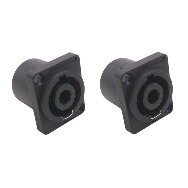 Bộ 2 phích cắm bốn lõi ổ cắm loa Ohm kèm miếng sắt