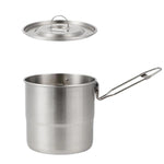 Bình Nấu Ngoài Trời 3000ml Cao 16cm Thép Không Gỉ 304, Tay Cầm CLS, Tay Cầm Đôi CLS