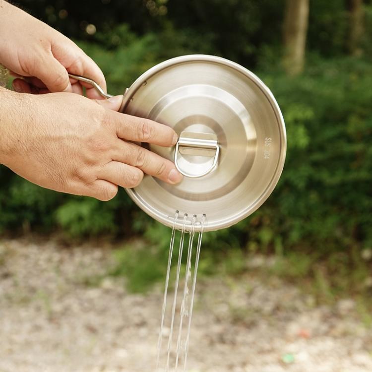 Bình Nấu Ngoài Trời 3000ml Cao 16cm Thép Không Gỉ 304, Tay Cầm CLS, Tay Cầm Đôi CLS