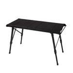 CLS Outdoor Aluminum Egg Roll Table Camping Folding Table, 8245 6 Plates, 9545 Folded 7 Plates, 8744 Black, 8744 Wood Grain, 8744 Black+4 PU Hooks, 8744 Wood Grain+4 PU Hooks