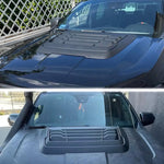 Car Hood Air Intake Cover Deflector For Ford Ranger Raptor 2015-2022, Frosted Black, Carbon Pattern