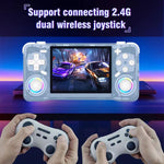 Máy chơi game cầm tay cổ điển 3.5 inch XF35H với hệ điều hành Linux và đèn RGB, bộ nhớ 64G, 128G