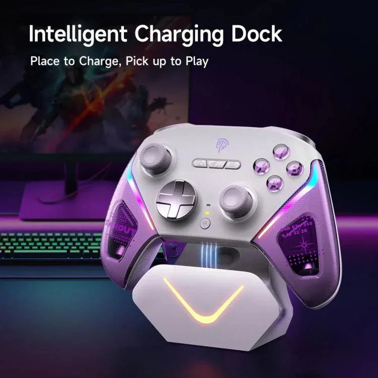Tay Cầm Chơi Game Không Dây EasySMX D10 Với Nút Kích Hoạt Hai Chế Độ & Joystick Hiệu Ứng Hall TMR, Đế Sạc Cho PC/Switch/Điện Thoại/Steam