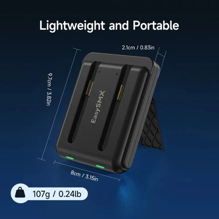 Đế Sạc Joy-Con EasySMX Cho Nintendo Switch 2 Có Chân Đỡ Điều Chỉnh, Trạm Sạc Tay Cầm Kép