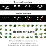 Smart Plant Pot With Multi-Sensors WiFi Plant Monitor With 2-Inch Screen Compatible With Mi/Tuya Home Ecosystem