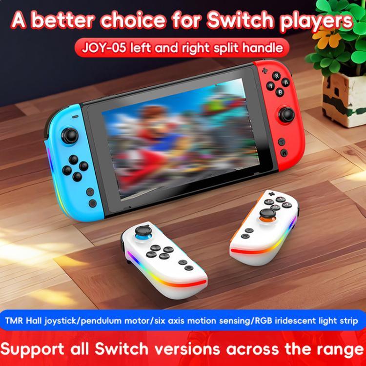Tay Cầm Tách Rời JOY-05 Cho Nintendo Switch Với Joystick Hiệu Ứng Hall TMR, Cảm Ứng 6 Trục & Đèn RGB