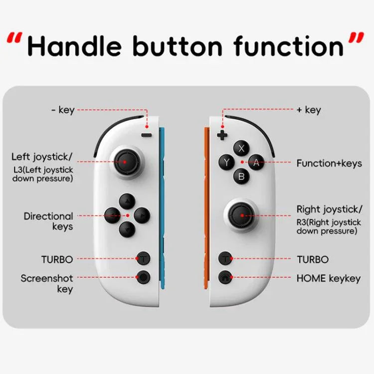 Tay Cầm Tách Rời JOY-05 Cho Nintendo Switch Với Joystick Hiệu Ứng Hall TMR, Cảm Ứng 6 Trục & Đèn RGB