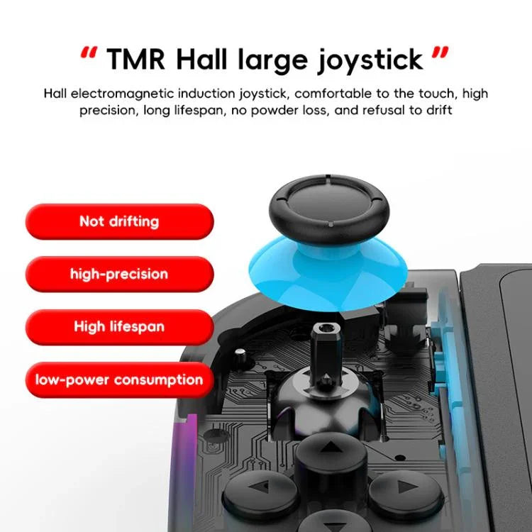Tay Cầm Tách Rời JOY-05 Cho Nintendo Switch Với Joystick Hiệu Ứng Hall TMR, Cảm Ứng 6 Trục & Đèn RGB