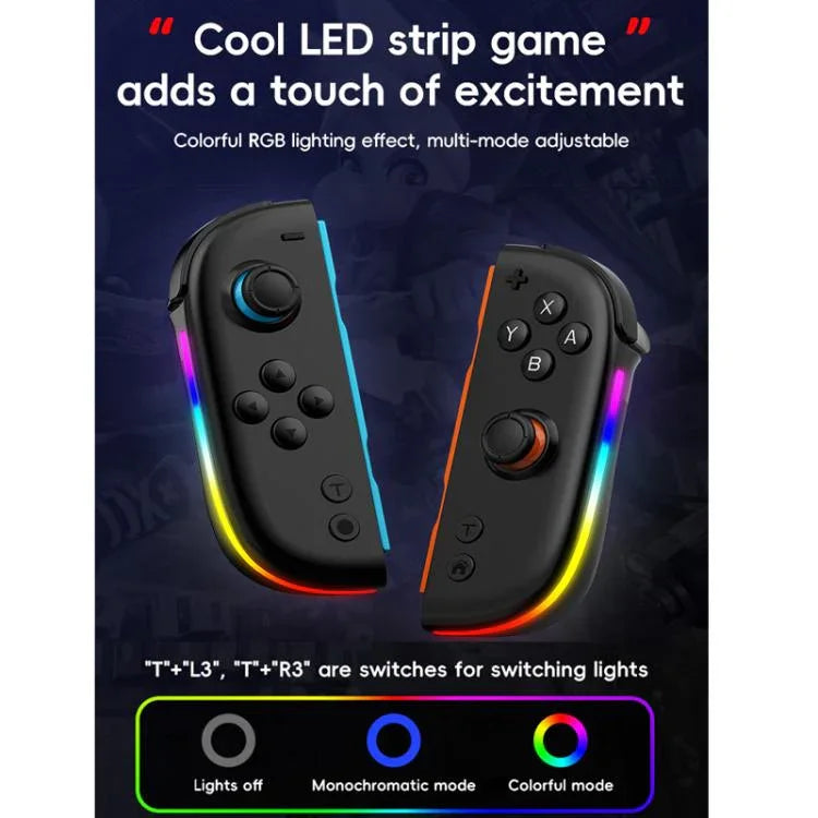 Tay Cầm Tách Rời JOY-05 Cho Nintendo Switch Với Joystick Hiệu Ứng Hall TMR, Cảm Ứng 6 Trục & Đèn RGB