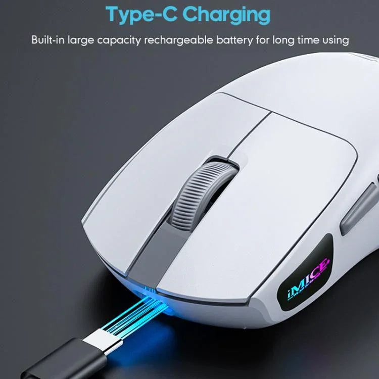 Chuột chơi game không dây sạc lại được iMICE G900 6 phím 12800DPI ba chế độ
