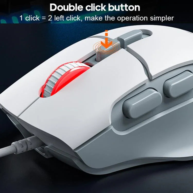 Chuột chơi game có dây iMICE G800 7 phím 7200DPI im lặng với đèn LED