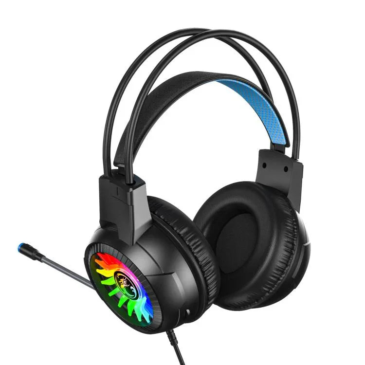 Tai nghe chơi game có dây máy tính thể thao điện tử phát sáng kèm micro, iMICE HD-490 đèn nhiều màu 3.5mm, iMICE HD-490 đèn RGB 7.1mm